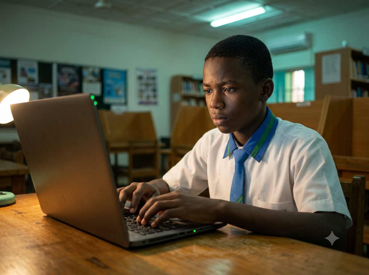 Student online with GoAir